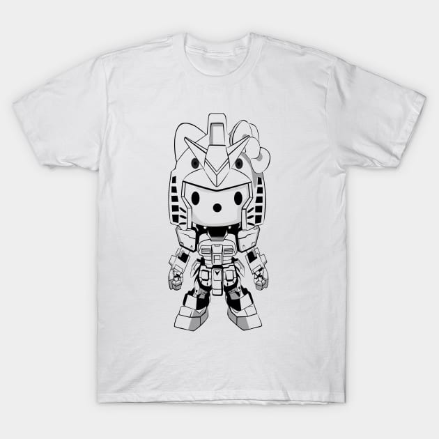 kitty Gundam T-Shirt by Nashesa.pol